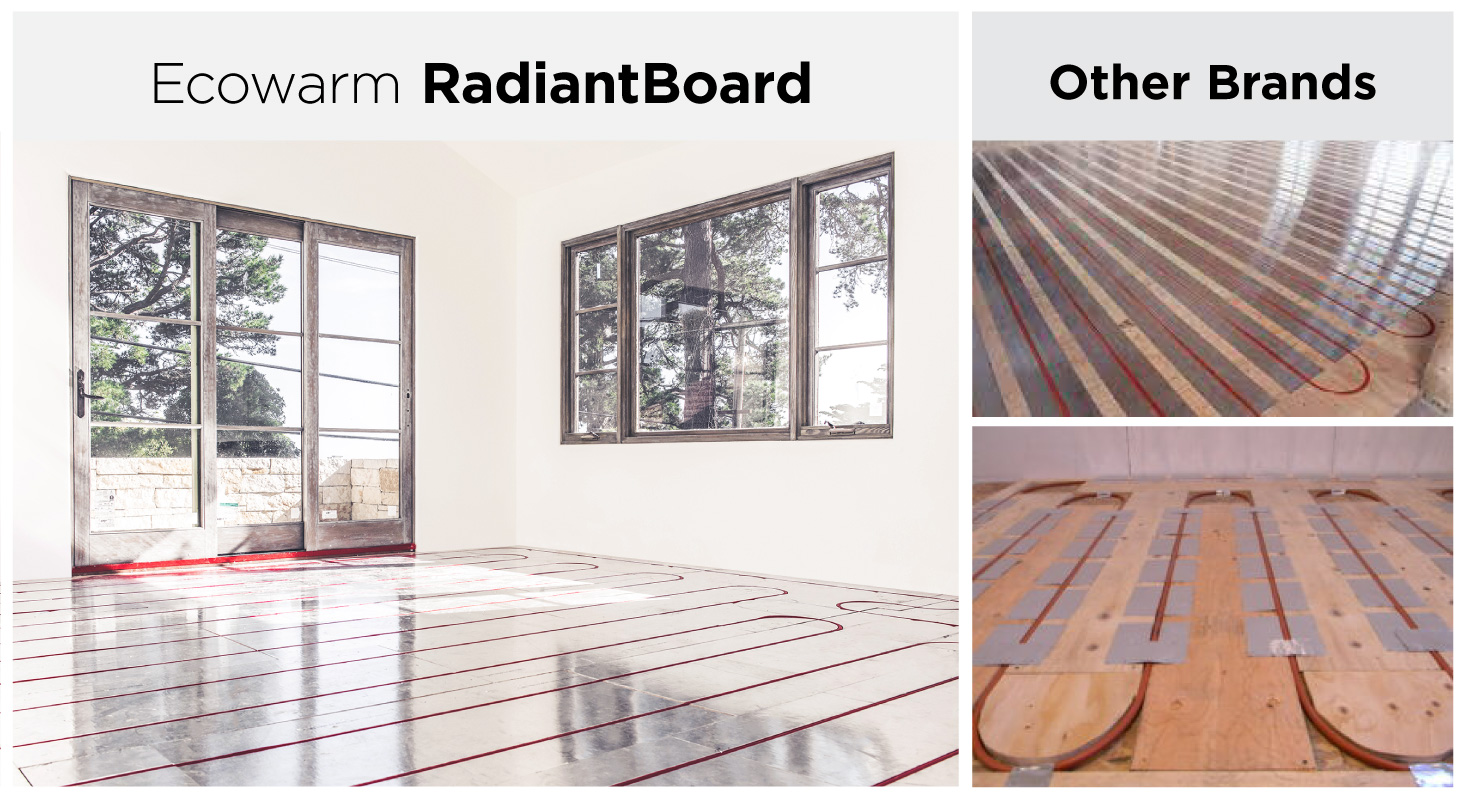Ecowarm Radiantboard Compared To Rehau